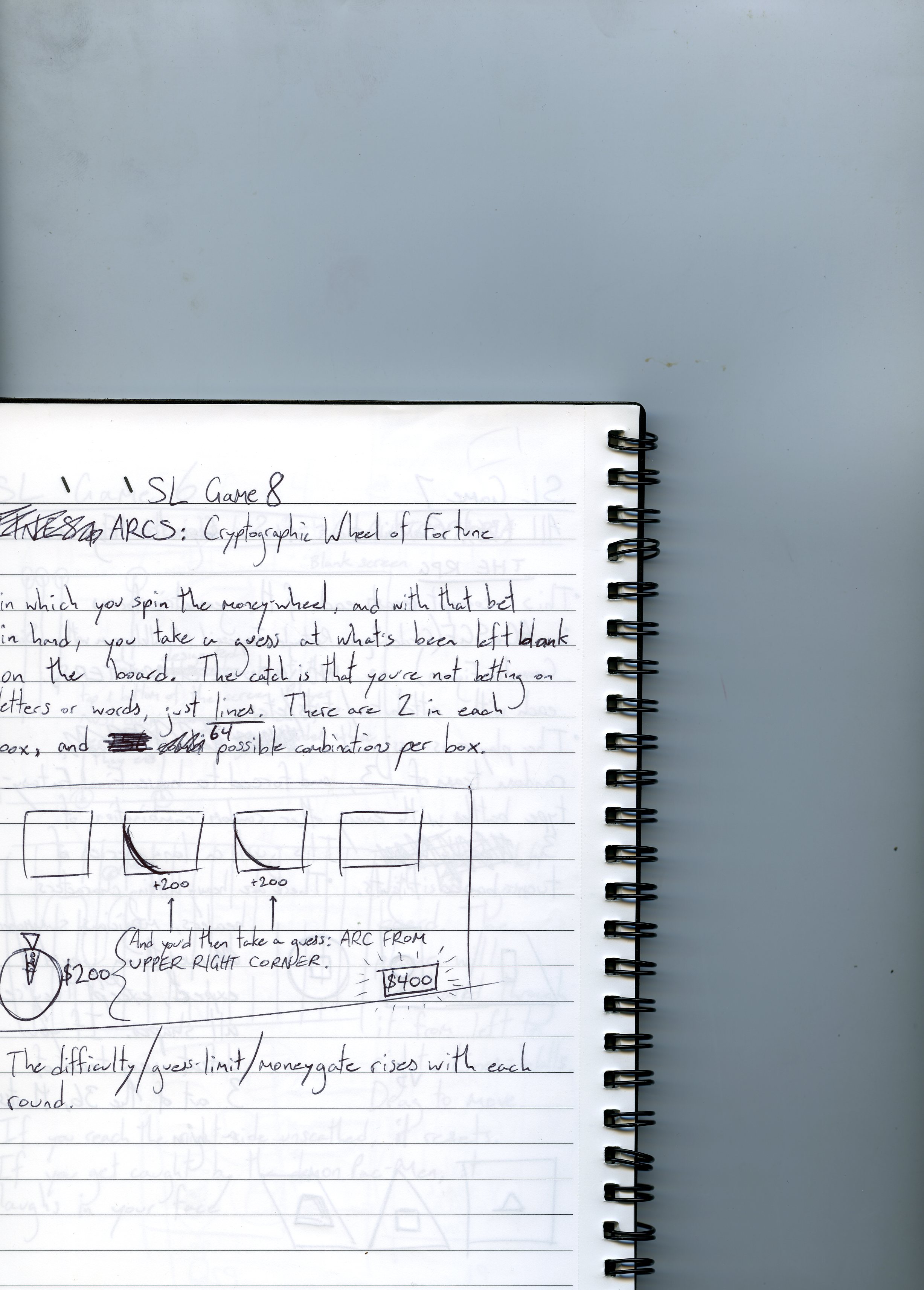 Games from Nothing: My Sketchbook — Sol Lewitt Game #8