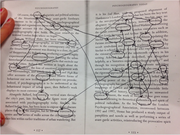 Mapping the Invisible: Textual Wandering #1