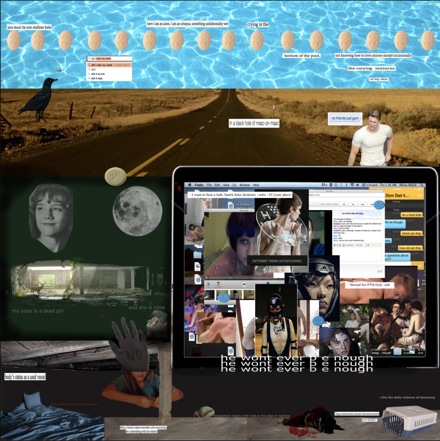 Mapping the Invisible: Self-Portrait — A Map of Depression