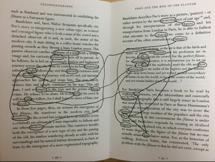 Mapping the Invisible: Textual Wandering #1