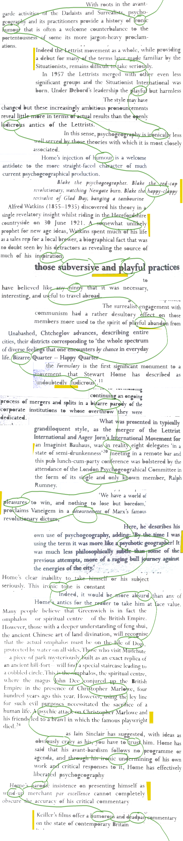 Mapping the Invisible: Textual Wandering #1