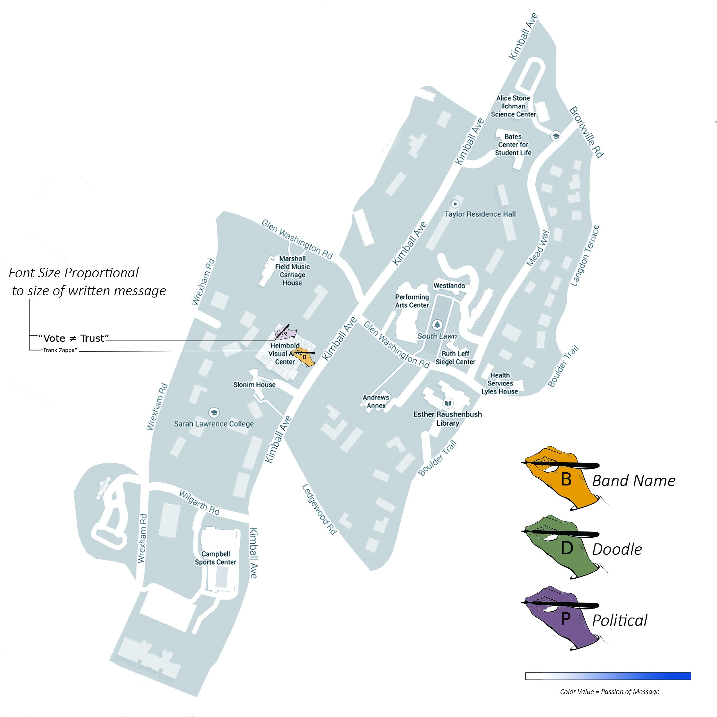 Mapping the Invisible: Conference Project Draft #1 — Campus Graffiti