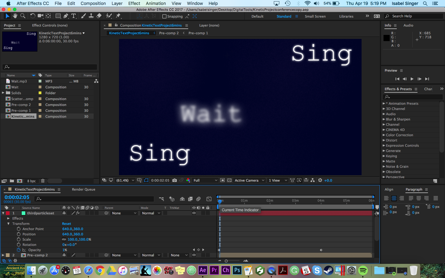 Digital Tools for Artists: Kinetic Text — Wait